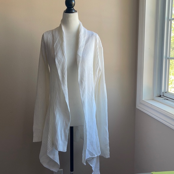 Seduction White long sleeve Cardigan Large - Picture 2 of 12